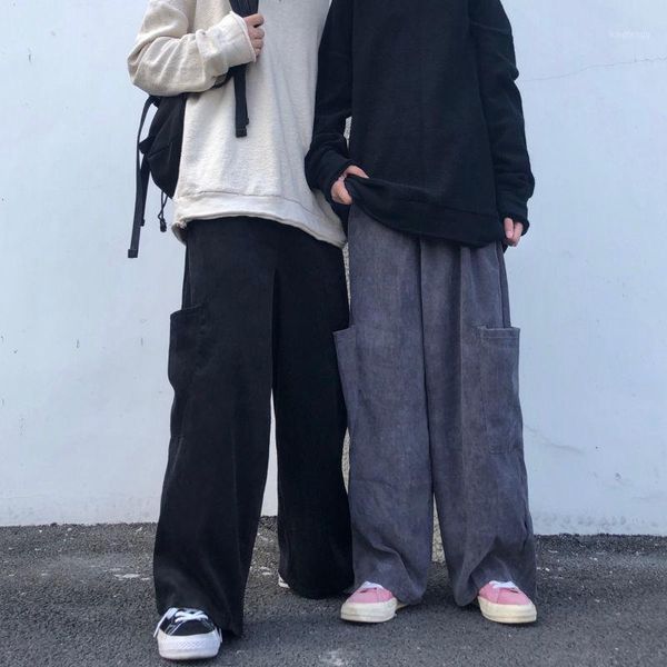 

trousers high waist pants streetwear korean casual pant femme fall sweatpants jogger harajuku joggers wide leg sweatpants women1, Black;white