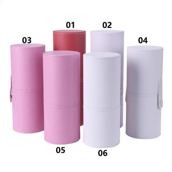 

1pc pu leather makeup brush holder cosmetic pens storage case portable travel makeup brushes organizer case pe jllflt
