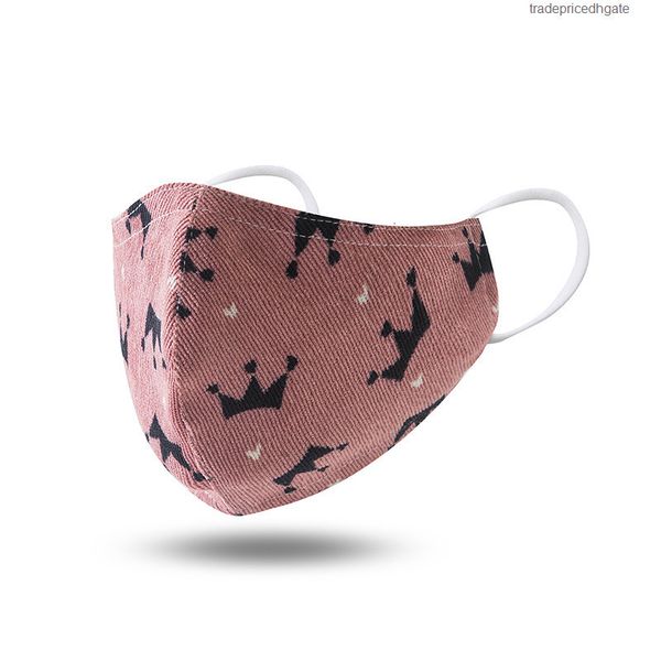 

factorypj0jwashable face mouth cartoon 100% reusable cotton mask with filter dustproof anti pm2.5 for kids 15