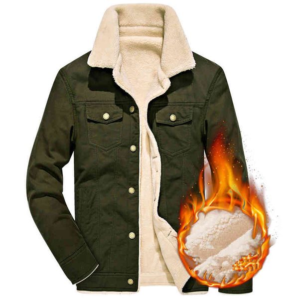 

men's trench coats winter bomber male air force jacket warm fur collar military uniform quality outerwear wool thicken t82p, Tan;black