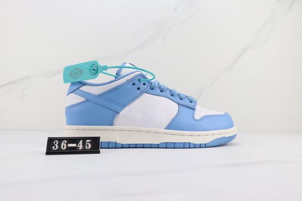 

(with box)2022 low university blue running shoes men women white blue unc sports sneaker