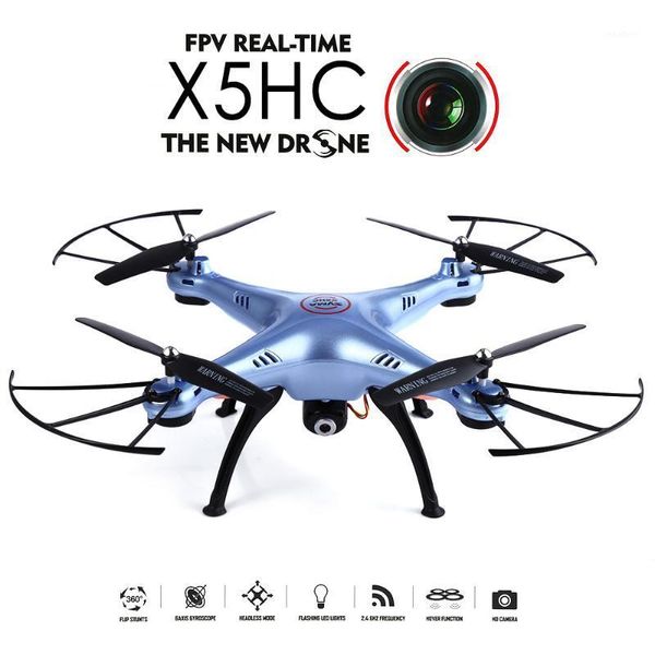 

drones x5hc 2.4ghz 4ch 6-axis gyro rc drone with 2.0mp hd camera 360 eversion cf mode hover function quadcopter1