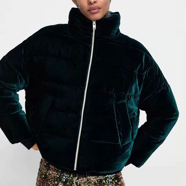 

winter thick worm solid faux fur women coat short velvent parka padded flannel outwear velour jacket, Black