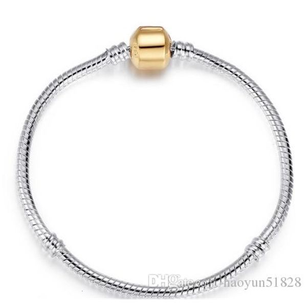 

sterling chain charm silver 3mm bracelets fit 925 pandora charms bead bangle bracelet fashion jewelry diy gift for men women
