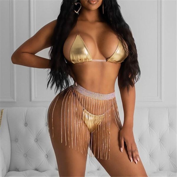 

brand new ladies tassel bling rhinestone belt waistband women bright bride wide crystal diamond waist chain straps belts y200501, Black;brown