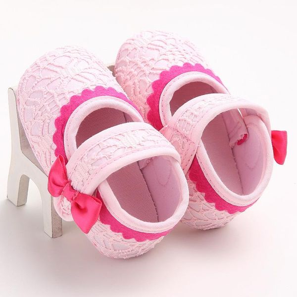 

first walkers born toddler baby girl shoes pu leather buckle with bow red black pink white soft soled non-slip crib