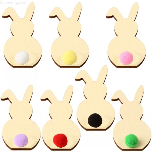 

wooden easter bunny ornaments rabbit room diy decoration environmentally friendly and practical festive & party supplies