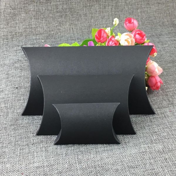 

24pcs paper pillow boxes blank gift box kraft stroage box for candy craft petal jewelry favor wedding event supplies wmtmbj