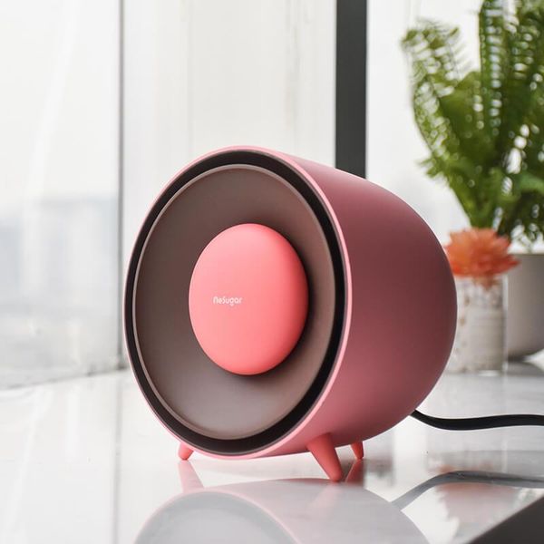 

new little q electric heater mini fast heating deskhand warmer 400w mute bedroom winter warmer white pink colors