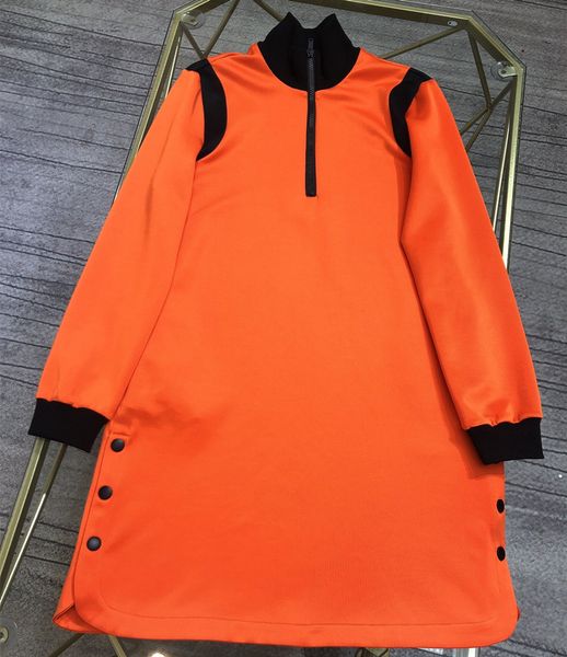 

2021 early spring new luxury design versatile skirt super classic contrast color stitching fashion lady dress ing, Black;gray