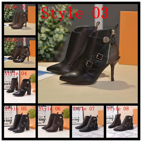 

branded women leather laureate 5cm platform desert boot designer chunky ankle canvas boots box packing size eu35-41, Black