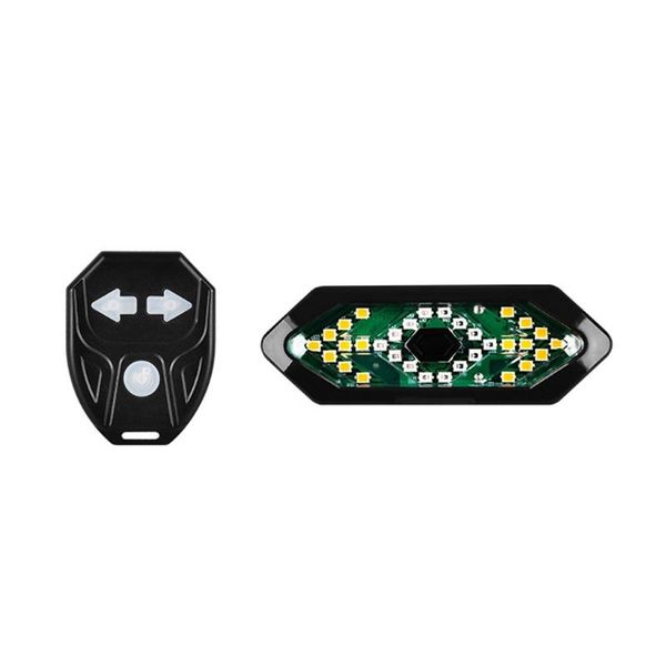 

bicycle taillight usb rechargable smart wireless remote control turn signal lamp