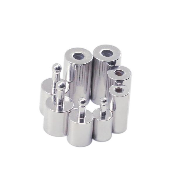 

10pcs/lot black gold rhodium color metal plating clasps for diy leather bracelets necklace connectors jewelry making wmtrta, White;red