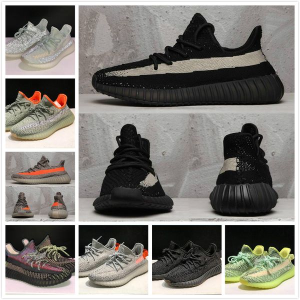 

kanye west 3m estÃ¡tico reflectante bebÃ© niÃ±os diseÃ±adores zapatos de cola luz ceniza muchacha niÃ±a niÃ±os plataforma exterior zapatos correr