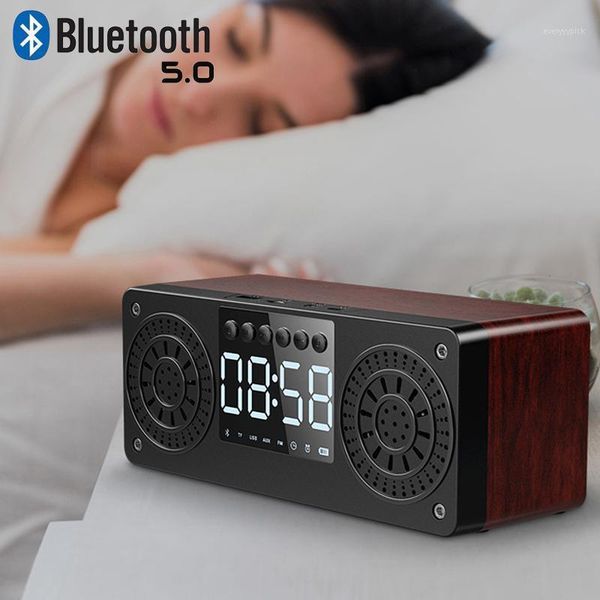 

a10 multi-funzione di speaker bluetooth display a led di allarme clock retro colonna subwoofer portatile centro musicale tf1
