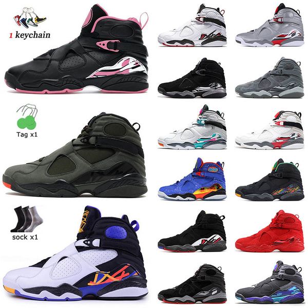 

2022 women's fashion basketball shoes 8 pinksicle 8s mens trainers valentines day payoffs doernbecher gs take flight cool grey jogging