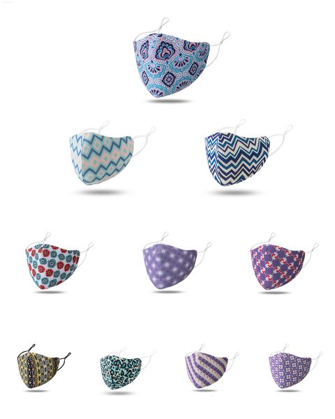 

women washable breathable cotton reusable face men dustproof anti pm2.5 protective mask adjusable ear buckle masks festive