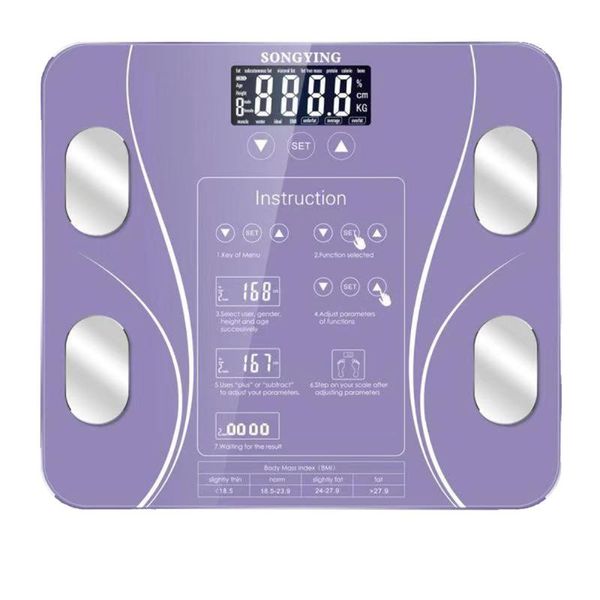 

electric massagers english display fat scale body weighing electronic weight composition analysis health