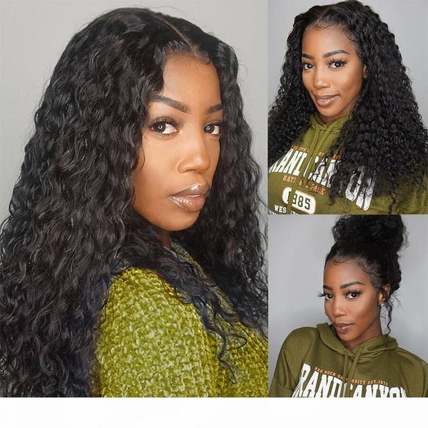 

deep curly wigs with baby hair 13x6 lace front wigs loose deep curly full lace wigs for black women, Black;brown