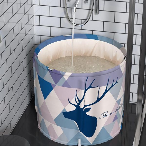 

bathing tubs & seats bath barrel folding tub insulation home thickening body artifact