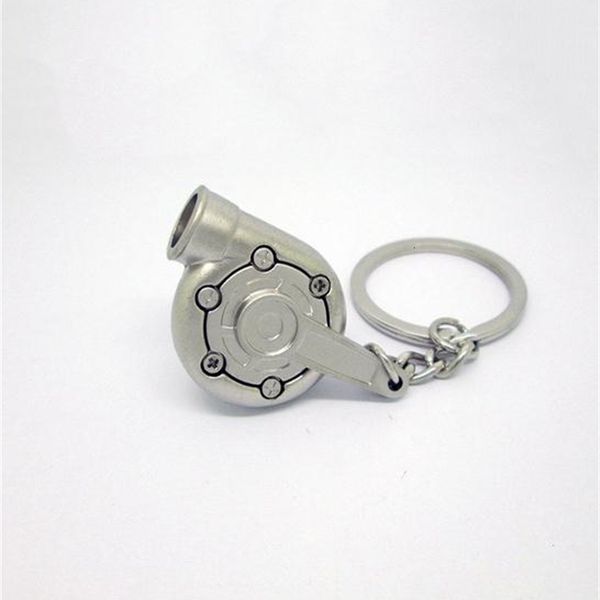 

turbo chain fashionable colorful metallic touch car key buckle, Silver