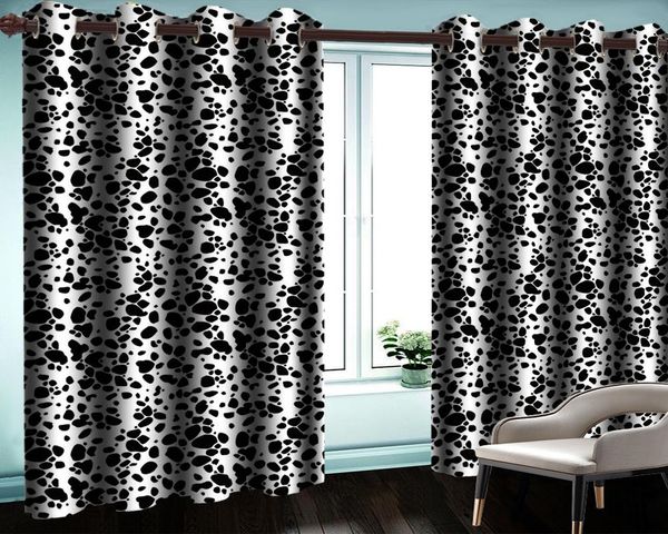 

curtain & drapes 3d design for bedroom elegant black dot curtains beautiful and practical digital printing