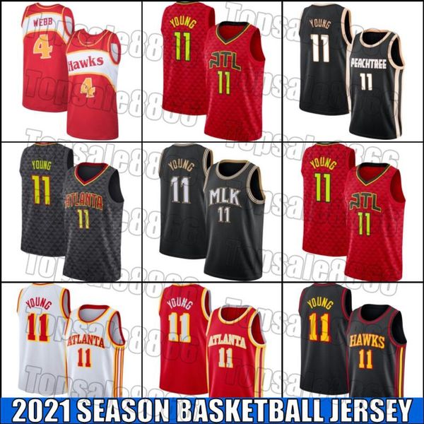 

atlanta hawks jersey trae 11 young mlk black jersey throwback spud 4 webb jerseys city edition jersey xnb45s, Black;red