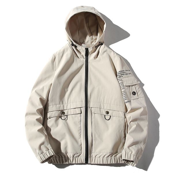 

2021 the new dwterproof beach water casual jackets printed male summer cards with hoodie super-thin packable fur sunscreen jacket aeii, Black;brown