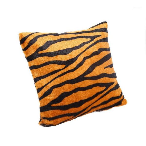 

animal leopard print pillow case plush throw home comfortable cushion cover1