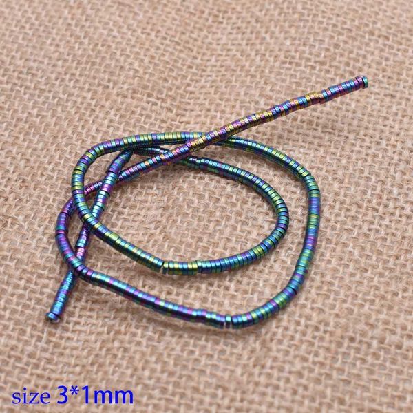 

yanqi 3 / 4mmnatural каменный диск формы гематитные бусины с круглыми свободными шариками для ювелирных изделий, делая браслет diy 15 "без м