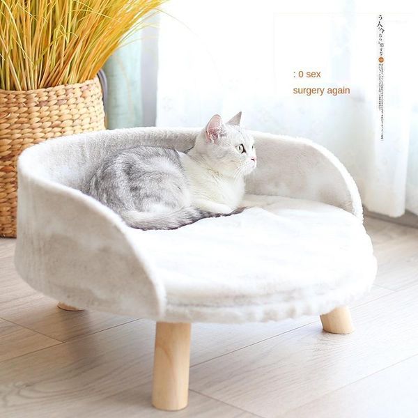 

cat beds & furniture kennel soft comfortable hammock pet bed removable and washable breathable dog mat supplies1