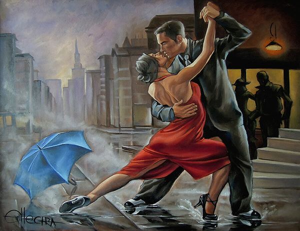 

tango flamenco dancers erotic oil valentines home decoration handpainted &hd print oil painting on canvas wall art canvas pictures 210127