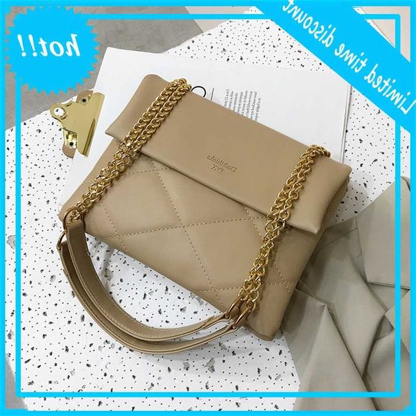 

net red black women's 2019 new texture small square chic chain one shoulder messenger bag