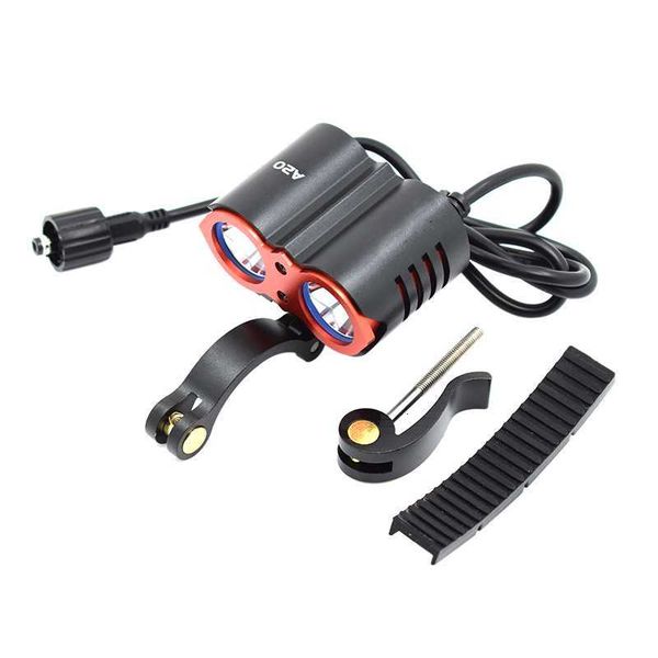 

2* xml t6 led bicycle head light 7000lm bike light super bright cycling headlamp mtb front lamp + 18650 battery pack + charger