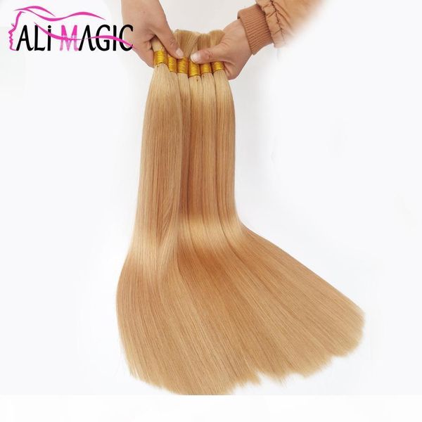 

strawberry blonde human bulk hair for braiding 18"20"22"24" remy straight european hair 100% natural raw hair #22 #27 12, Black