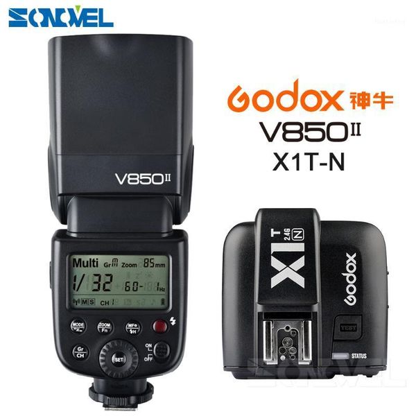 

flashes godox ving v850ii 2.4g wirless x system manual lithium-ion flash speedlite +x1t-n trigger transmitter for1