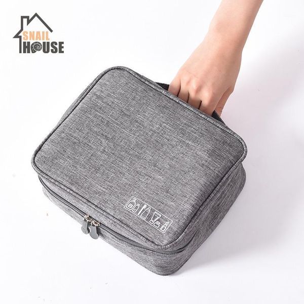 

snailhouse new cosmetic bags square package bathroom wash case home organizers female men travel accessories storage bags1