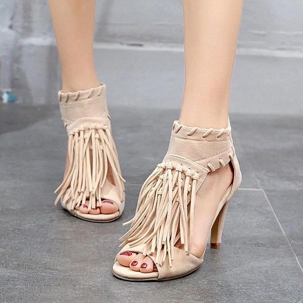 

cootelili summer shoes woman 2020 new fashion sandal non-slip black basic wedges sandals .5cm heel tassels women sandals shoes #xp0k