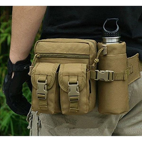 

tactical pouch men hip waist belt bag small pocket running pouch outdoor travel camping bags phone case