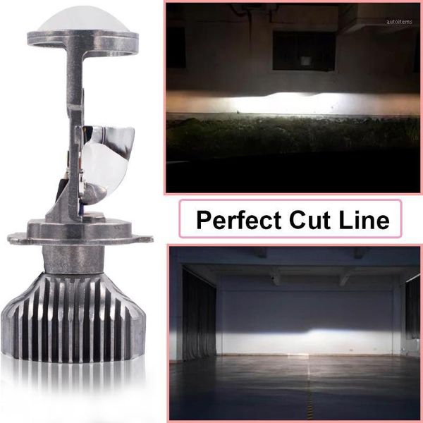 

yhkoms h4 led canbus lens mini projector car headlight 50w 8000lm 6000k auto headlamp automobiles hi/lo beam led bulbs 12v1