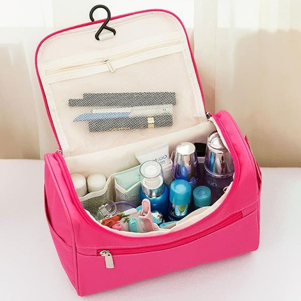 

storage bags hanging travel makeup organizer bag toiletry solid large capacity cosmetics packing bathroom shower bags1