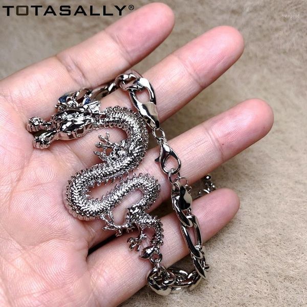 

charm bracelets totasally 2021 trendy link chain dragon bracelet for women silver color vintage party show gifts dropship1, Golden;silver