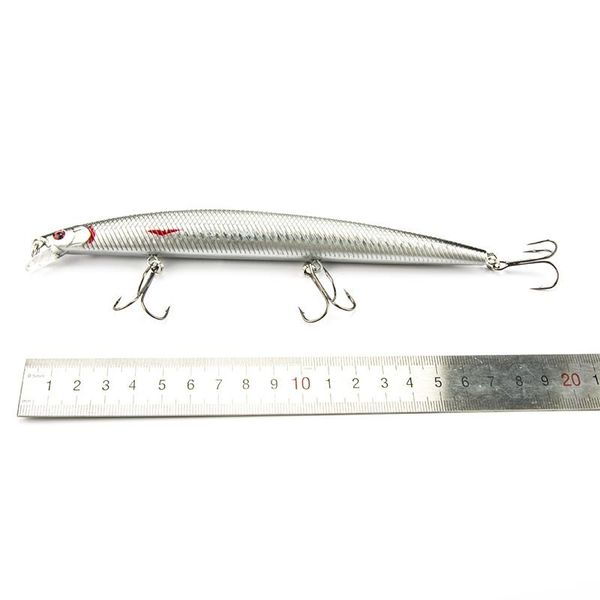 

10 шт. / лот 18 см 26 г верхняя вода minnow приманка морская рыбалка приманка пластиковая приманка iscas artificiais 3d приманка вся рыбалка