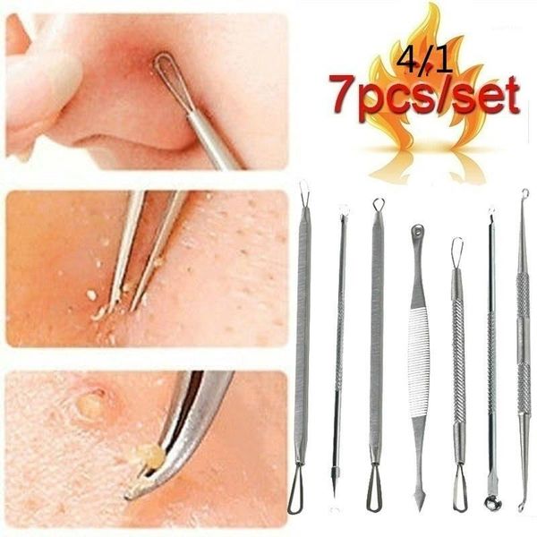 

7pcs blackhead acne cleaning tool blackhead needle acne needle beauty tool kit (no box)1