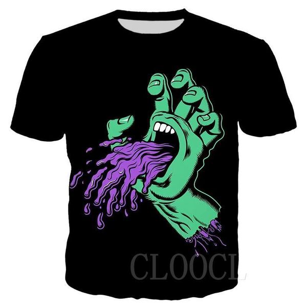 

3d печать футболка большой мужчина футболка santa cruz шака аниме мужчины и женщины с короткими рукавами, White;black