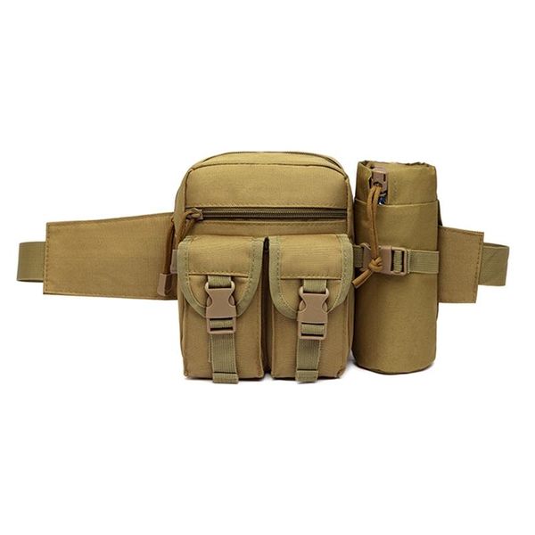 

new-outdoor waist pack waterproof oxford molle camping hiking pouch kettle bag