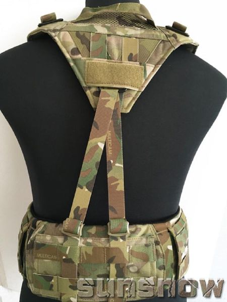 

hunting jackets back suspension avs pad cp tactical belt v-belt, Camo;black
