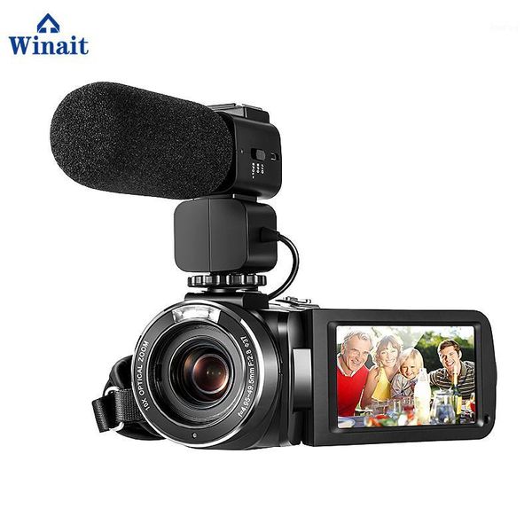 

winait dis intelligent anti-shake hdv-z82 digital video camera with support external wide angle lens and microphone1