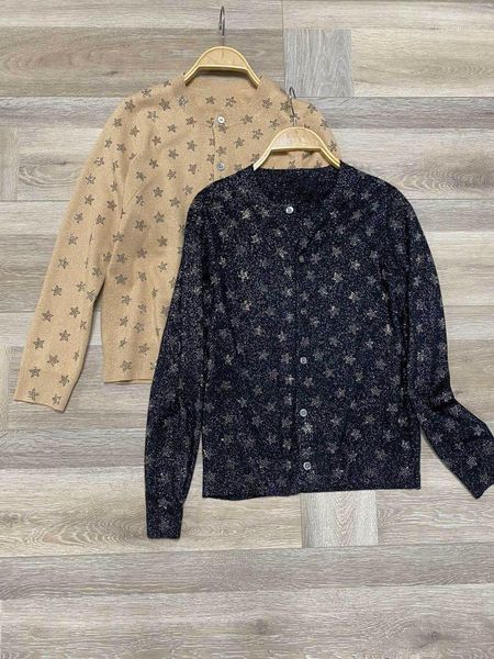 

women's knits & tees star pattern wool cardigan1, White