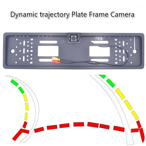 

hd dynamic trajectory plate frame car rear view camera with good night vision1
